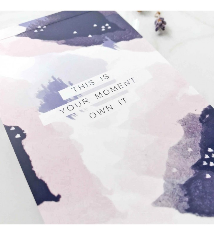Блокнот для заметок "This is your moment" фиолетовый