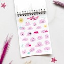 Стикербук "Sticker by sticker" розовый - Фото 24