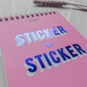 Стикербук "Sticker by sticker" розовый - Фото 34
