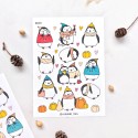 Наклейки "Пингвинчики и тыковки" - Фото 1