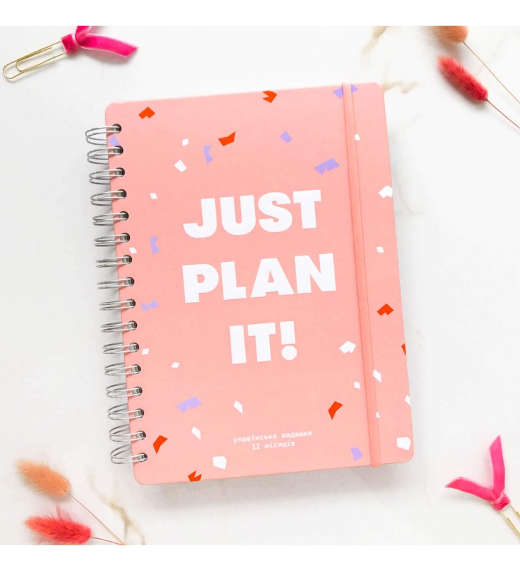 Недельный планер "Just plan it!" розовый