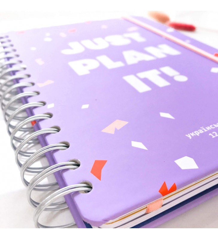 Недельный планер "Just plan it!" фиолетовый
