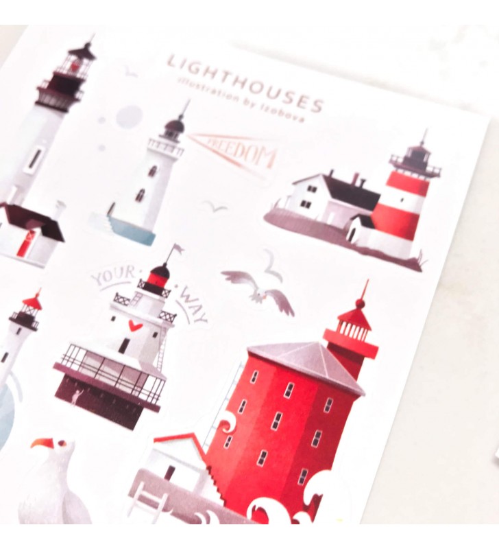 Наклейки "Lighthouses"