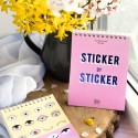 Стикербук "Sticker by sticker" розовый - Фото 35