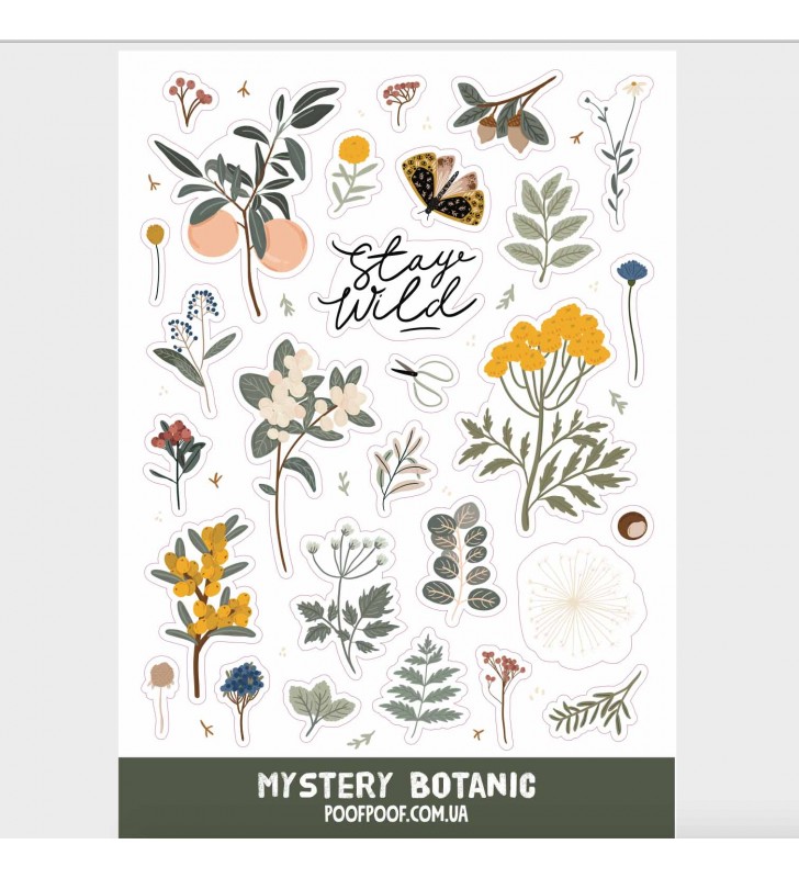 Наклейки "Mystery botanic"