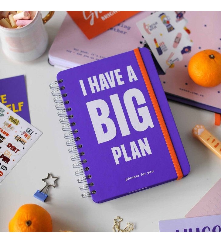 Недельный планер "I HAVE A BIG PLAN!" violet
