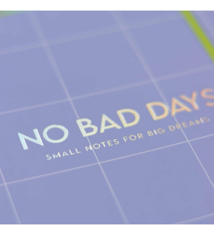 Блокнот "No bad days" violet