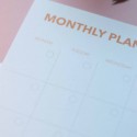 Настольный планер "Monthly planner" yellow - Фото 3
