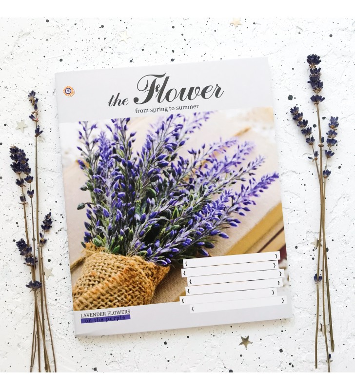 Тетрадь =96 "The flower" lavender