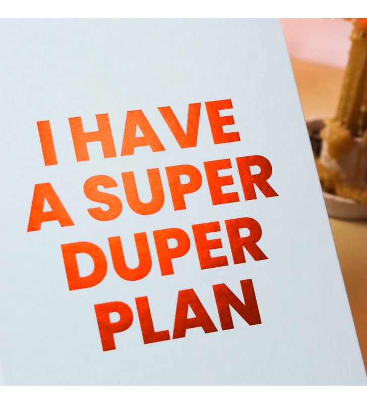 Недельный планер "I have a super duper plan" beige