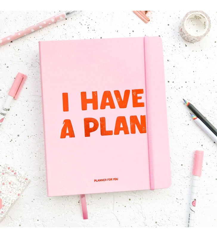 Недельный планер "I have a plan" розовый