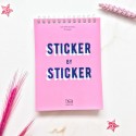 Стикербук "Sticker by sticker" розовый - Фото 33