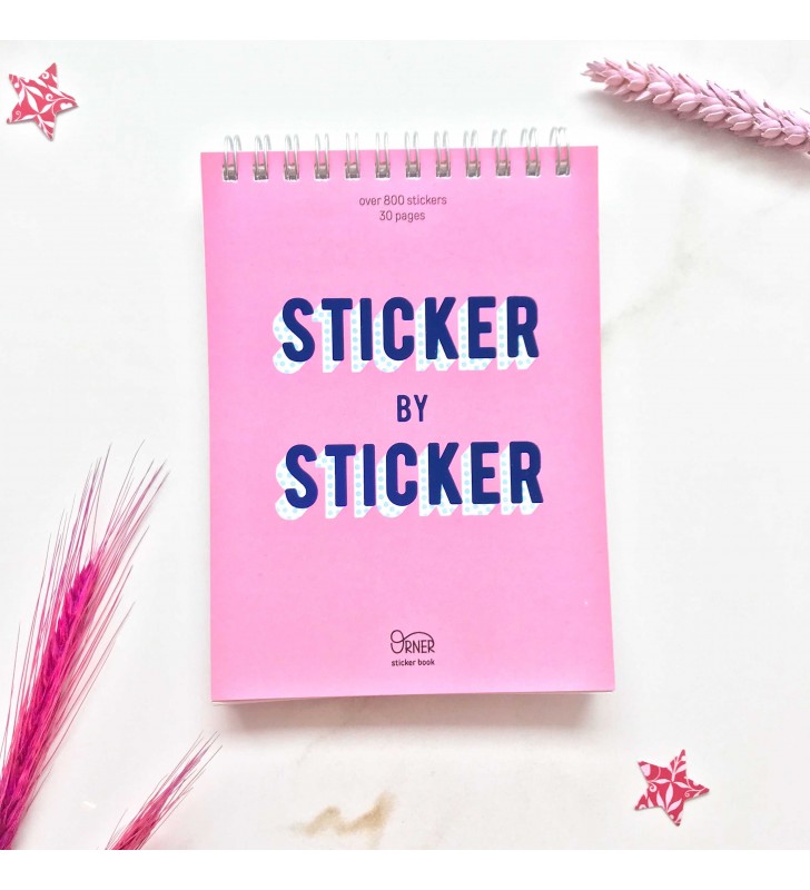 Стикербук "Sticker by sticker" розовый